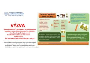 Výzva Štátnej veterinárnej  a potravinovej správy SR pre všetkých chovateľov 